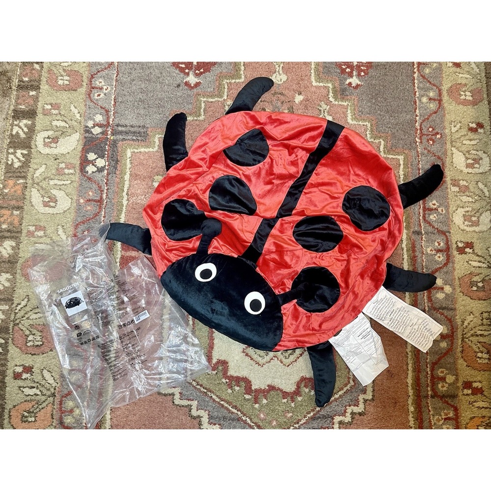 IKEA Sagosten Ladybug Cover Kids Play Room‎ Cushion Pillow  *NEW* RARE! HTF!